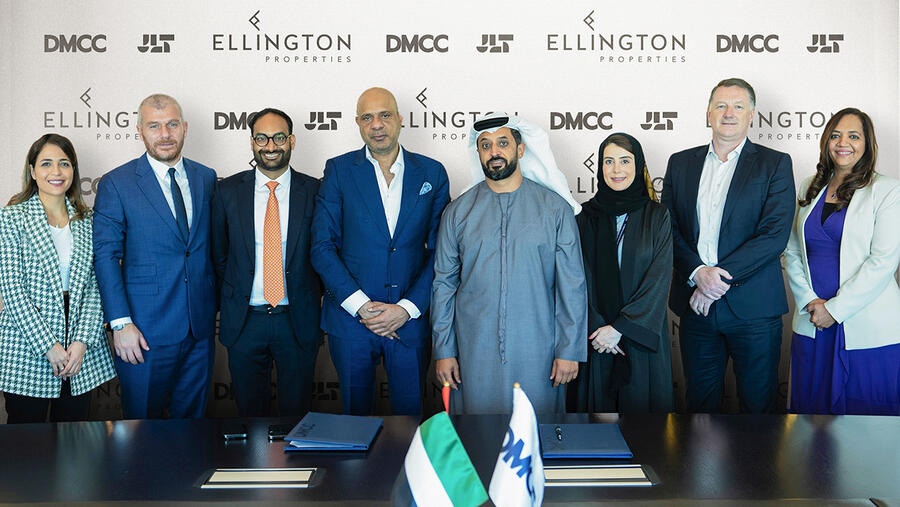 شراكة بين مركز دبي للسلع المتعددة و"إلينغتون العقارية" لتطوير مشروع سكني فاخر في أبراج بحيرات جميرا