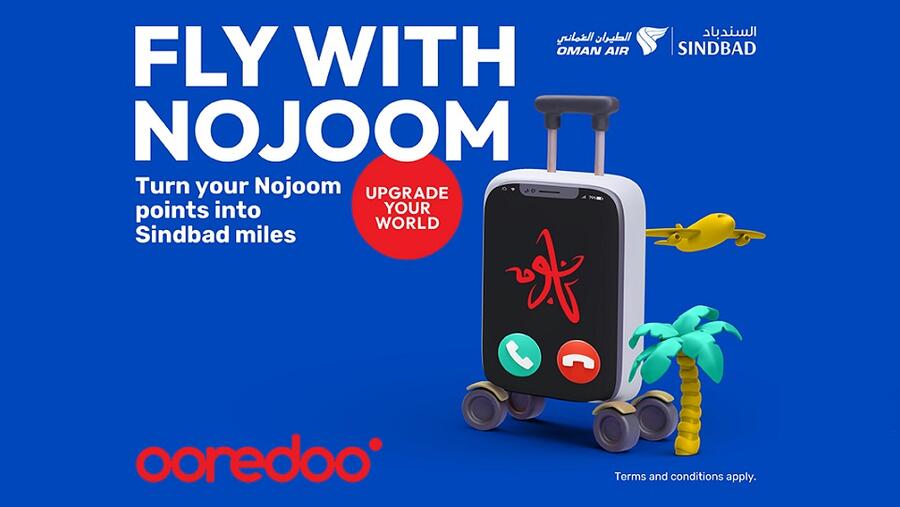 برنامج الطيران العُماني ’سندباد‘ أحدث إضافة إلى قائمة برنامج ’نجوم‘ من Ooredoo 