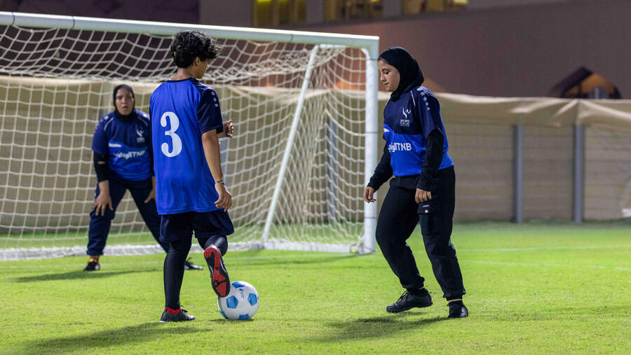 مؤسسة قطر تدعم تعليم فريق الفتيات الفلسطيني المشارك في بطولة كأس العالم للأطفال الدوحة 2022