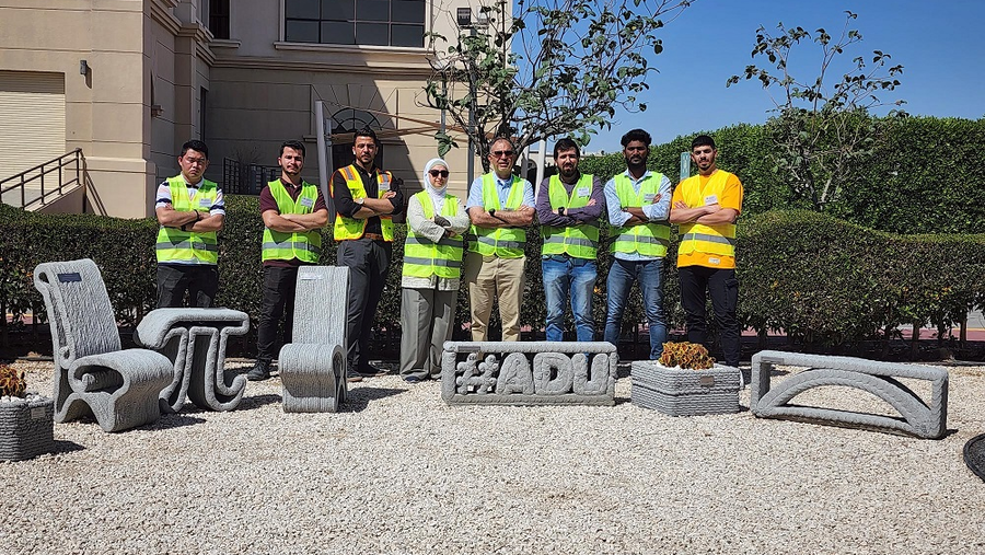 جامعة أبوظبي تدشن مختبراً بحثياً حديثاً للطباعة الخرسانية ثلاثية الأبعاد