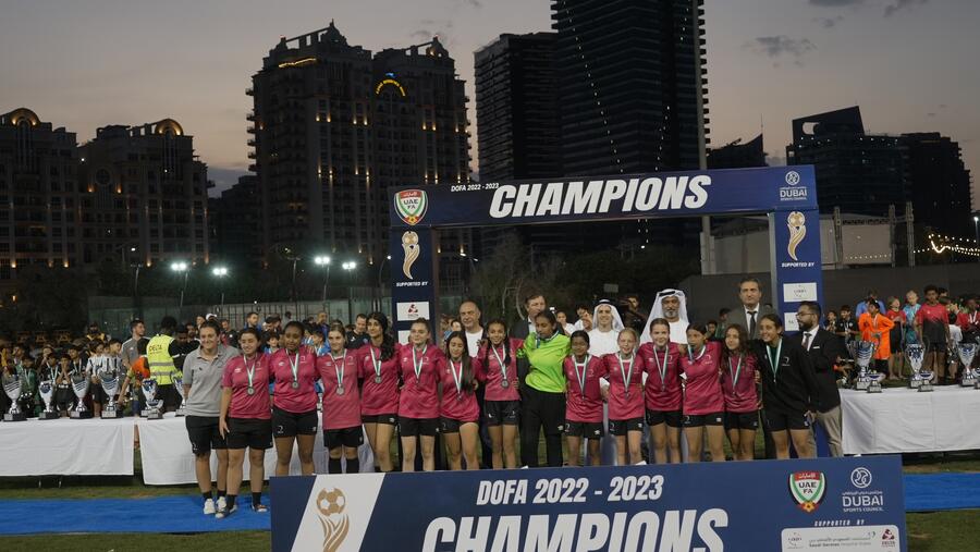 نجاح باهر لبطولة دبي المفتوحة لأكاديميات كرة القدم الأكبر من نوعها