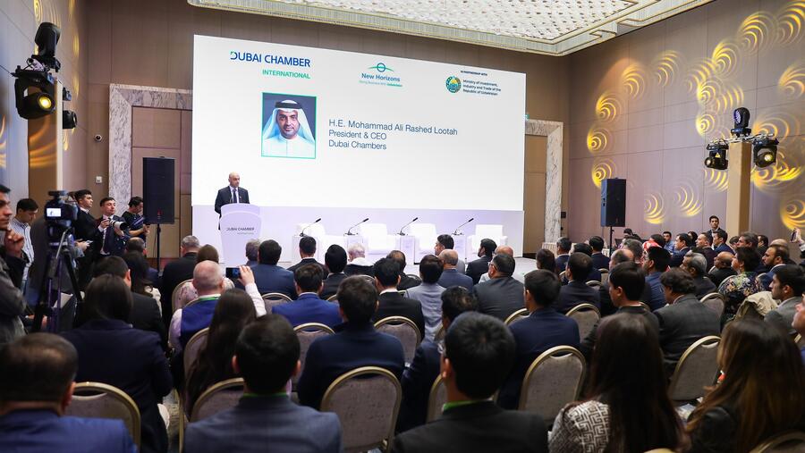 غرفة دبي العالمية تنظم أكثر من 150 اجتماع عمل ثنائي لأعضاء بعثتها التجارية إلى أوزبكستان لدعم توسعهم بأسواق آسيا الوسطى