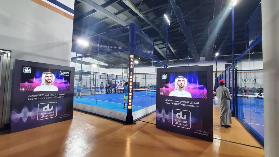 دو تستعرض برنامج ChatGPT كمثال لتقنيات الذكاء الاصطناعي التوليدي في بطولة البادل للجهات الحكومية