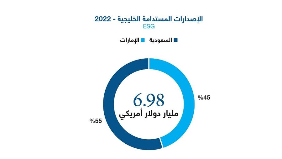 "المركز": انخفاض إجمالي الإصدارات الأولية للسندات والصكوك الخليجية إلى 78.7 مليار دولار أمريكي خلال عام 2022 بنسبة 45% 