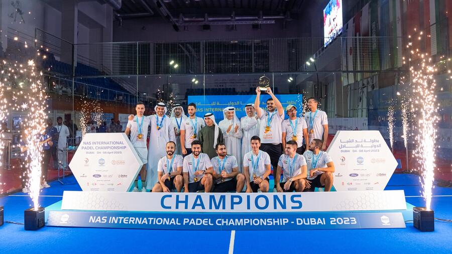 الإمارات بطلًا للنسخة الأولى من "دولية ند الشبا للبادل" 