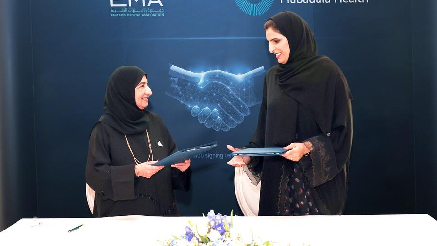 مبادلة للرعاية الصحية توقع مذكرة تفاهم مع جمعية الإمارات الطبية 
