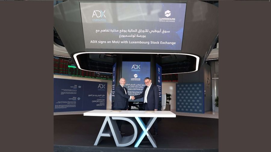 سوق أبوظبي للأوراق المالية يوقع مذكرة تفاهم مع بورصة لوكسمبورغ