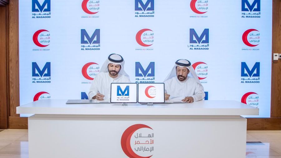 مجموعة المسعود تعزز شراكتها مع الهلال الأحمر الإماراتي