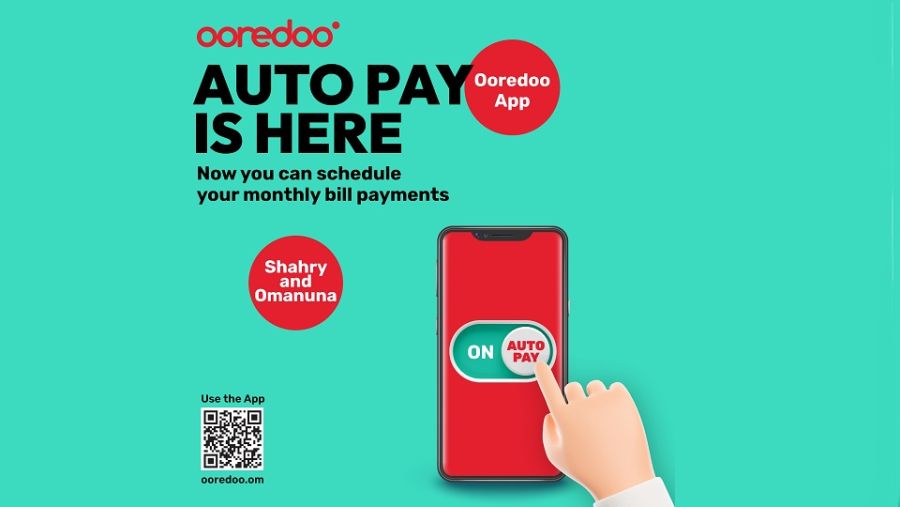 Ooredoo تقدم ميزة ’الدفع التلقائي‘ الجديدة لتمكين عملائها من دفع فواتيرهم بكل سهولة عبر تطبيقها الرقمي