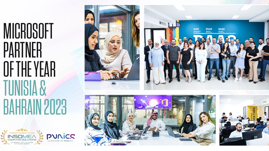 انسوميا لحلول الكمبيوتر (بونيكس)  يتم تكريمه كفائز بجائزة شريك مايكروسوفت لعام  