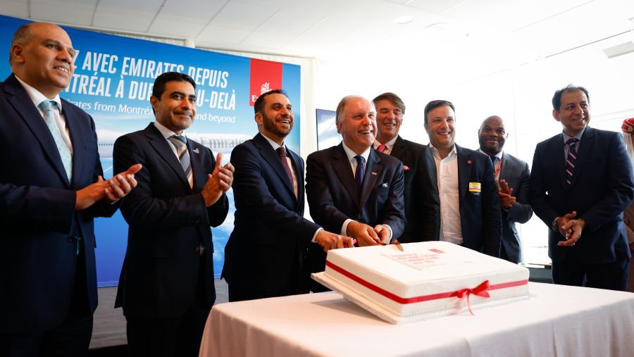 رحلة طيران الإمارات الافتتاحية تحط في العاصمة الثقافية لمقاطعة كيبيك