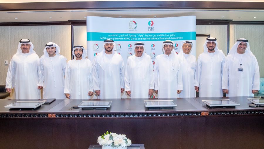 اينوك توقع اتفاقية استراتيجية مع جمعية العسكريين المتقاعدين للإرتقاء بالبنية التحتية لقطاع بيع الوقود بالتجزئة في الدولة