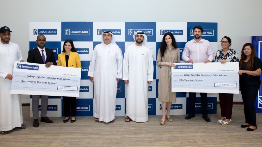 بنك الإمارات دبي الوطني يعلن أسماء الفائزين بالجوائز الكبرى  لحملة تحويل الراتب