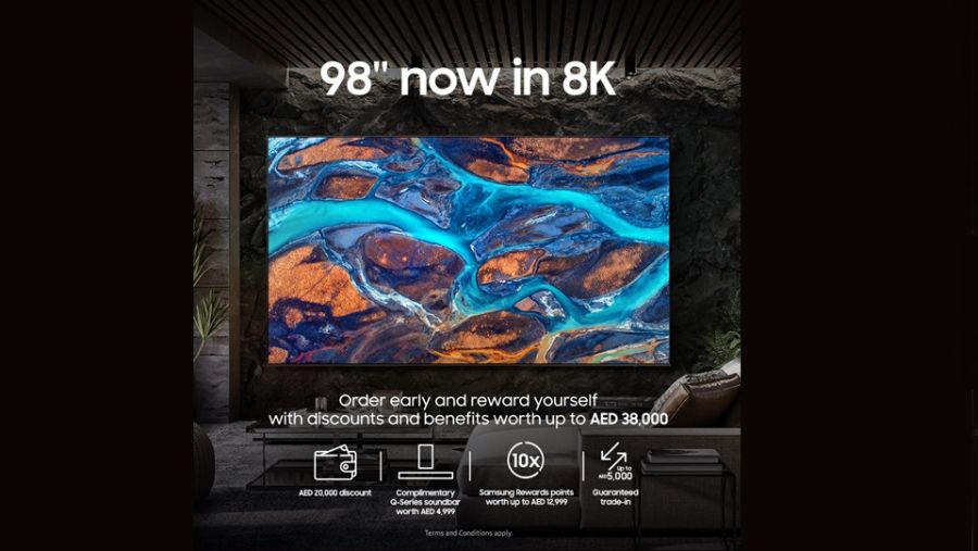 سامسونج تعلن عن بدء الطلب المسبق على تلفزيون NEO QLED 8K بحجم 98 بوصة