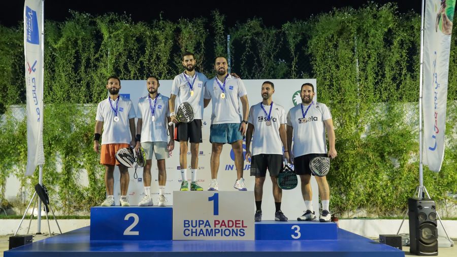 اختتام بطولة بوبا العربية للبادل بجدة وتكريم الفرق الفائزة بالمراكز الثلاثة الأولى