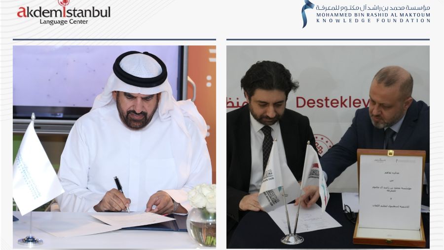 مؤسَّسة محمد بن راشد آل مكتوم للمعرفة توقع مذكرة تفاهم مع أكاديمية إسطنبول لتعليم اللغات
