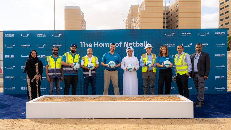 Nakheel community management breaks ground  for six netball courts in Jumeirah Village Circle