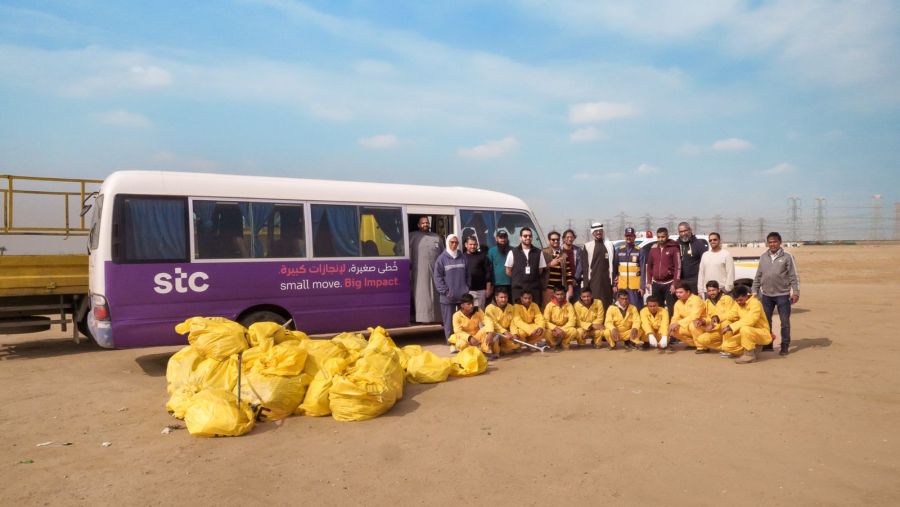 stc تواصل حملتها البيئية بالتعاون مع وزارة البلدية 