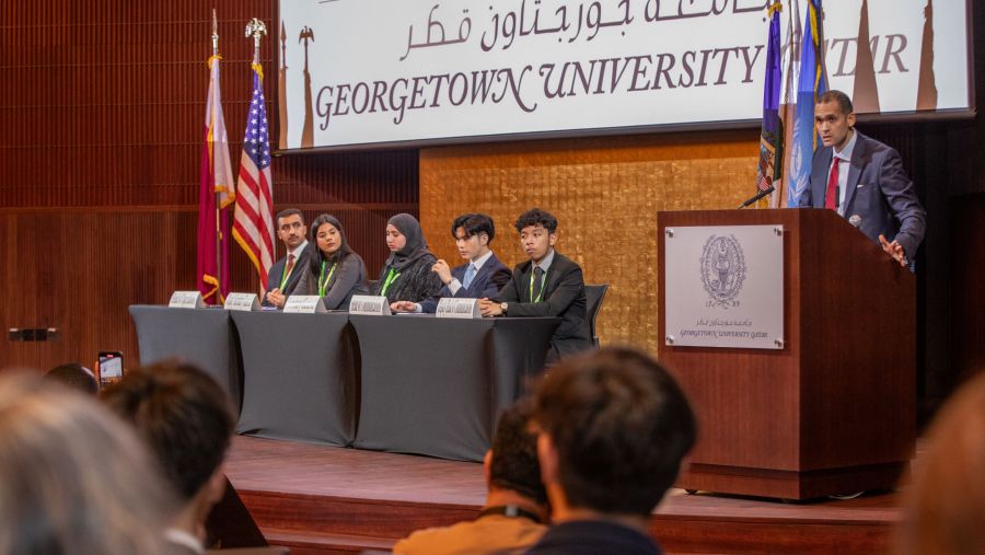 مؤتمر نموذج الأمم المتحدة من جورجتاون في قطر يتبنى أصوات من لا صوت لهم