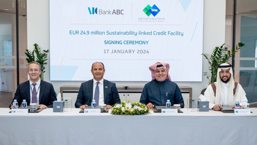 Bank ABC closes a EUR 24.9 million sustainability-linked credit facility for Saudi Paper Manufacturing Company