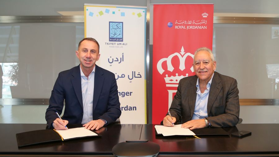 الملكية الأردنية توقع اتفاقية شراكة مجتمعية مع تكية أم علي