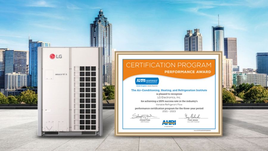 LG RECEIVES AHRI PERFORMANCE AWARD  FOR SEVENTH CONSECUTIVE YEAR