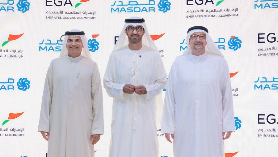 Masdar and EGA form alliance to work together on aluminium decarbonisation and growth through renewables