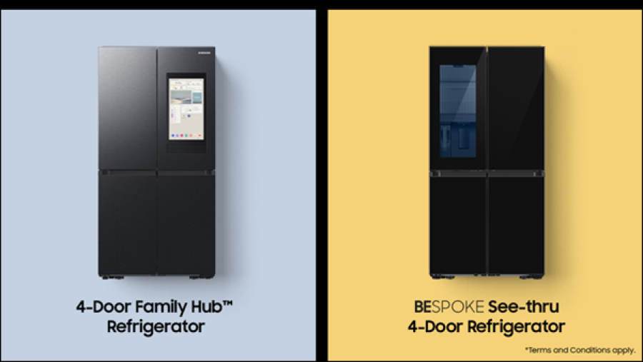 سامسونج تطرح ثلاجاتها ذات الأبواب الأربعة Family Hub و See-Thru  وتفتح باب الطلب المسبق لشراء أجهزة Bespoke AI المنزلية في أسواق الخليج