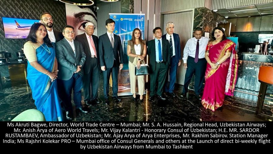 Uzbekistan Airways launches bi-weekly direct flights from Mumbai to Tashkent