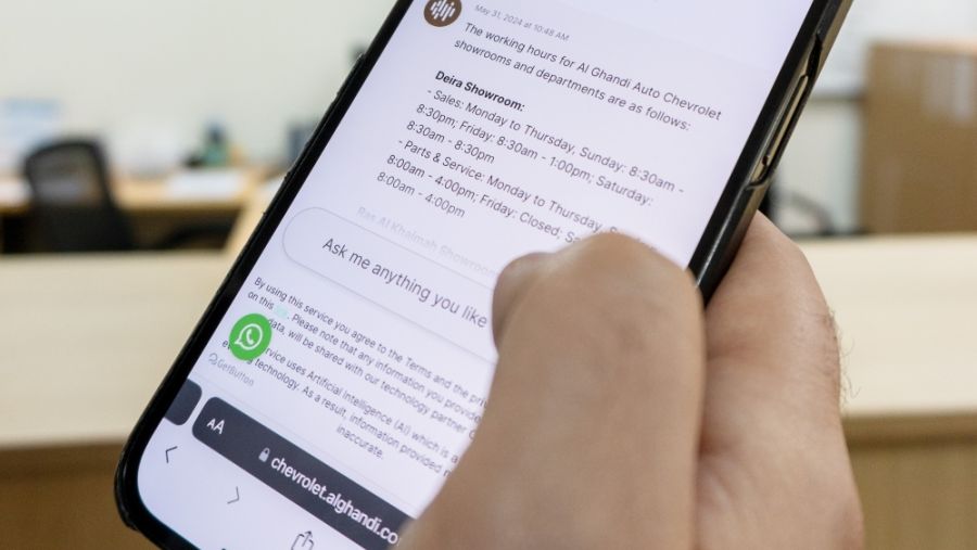 ’الكندي للسيارات‘ تعرّف العملاء على روبوت دردشة الذكاء الاصطناعي ’داليا‘