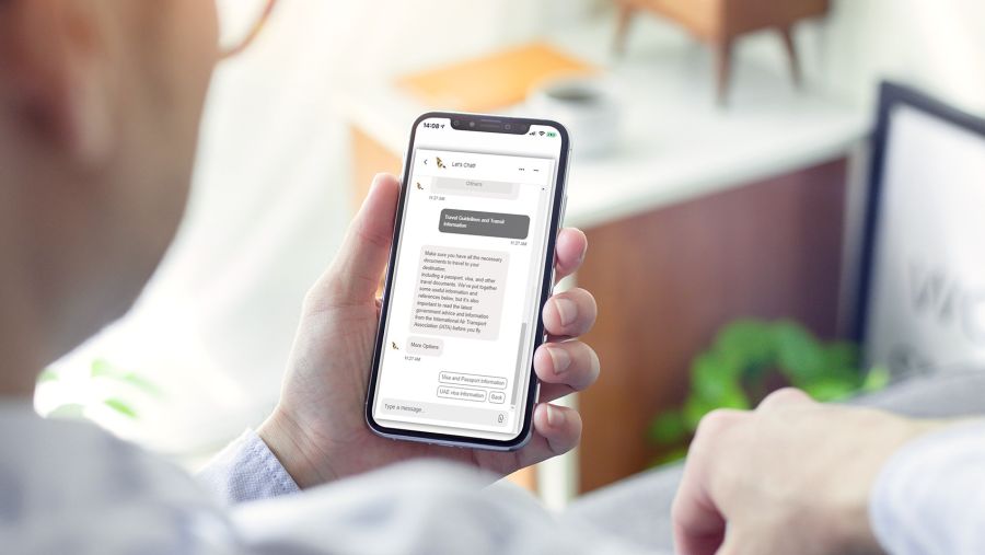  الاتحاد للطيران تطلق خدمة دردشة مباشرة لمتطلبات السفر