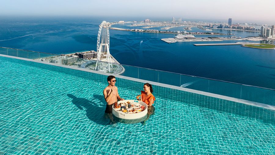 Swim Under The Stars at Address Beach Resort’s New Exquisite Night Pool Experience