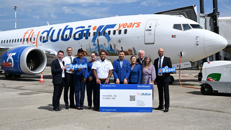 فلاي دبي تدشن رحلاتها الى بازل