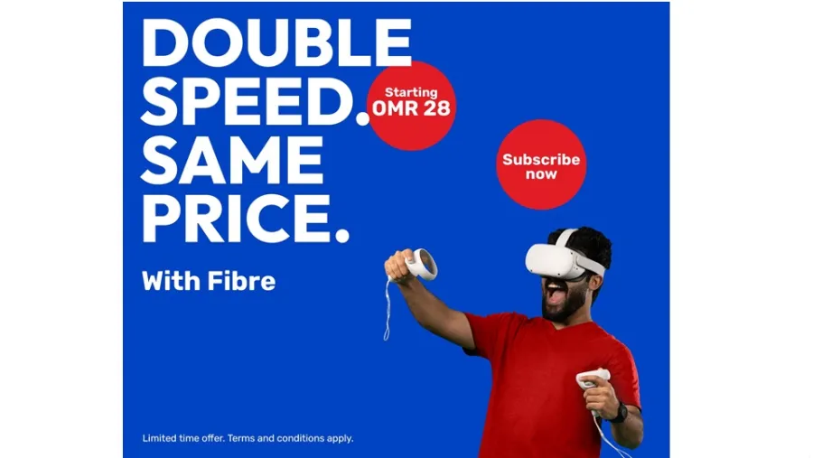 Ooredoo تقدم سرعة بيانات مضاعفة ضمن باقات فايبر الإنترنت المنزلي 