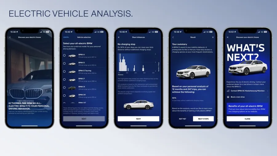 تطبيق  My BMW Appيمنح العملاء أداةً تحثّهم على التحوّل نحو المحرّكات الكهربائية كخيار بديل عن محرّكات الوقود