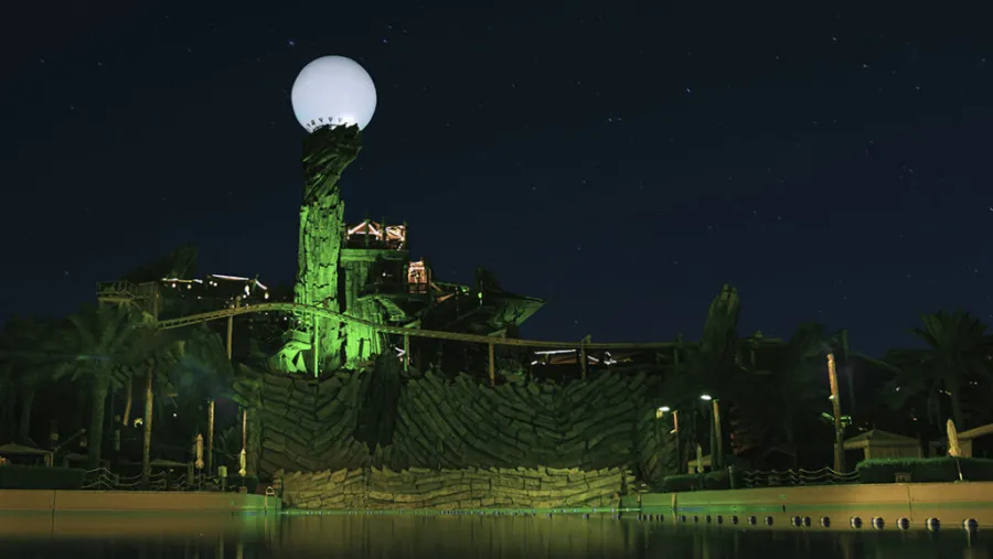Yas Island lights up its iconic landmarks in Green to Commemorate the 94th Saudi National Day