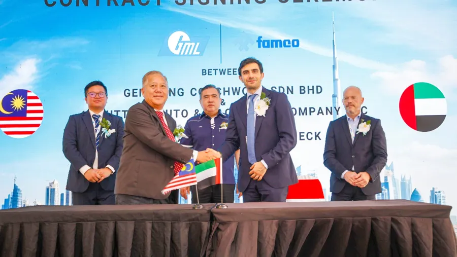 FAMCO And Malaysia's GML Sign Contract for 76 Double-Decker Buses To Expand Dubai's Public Transportation Fleet