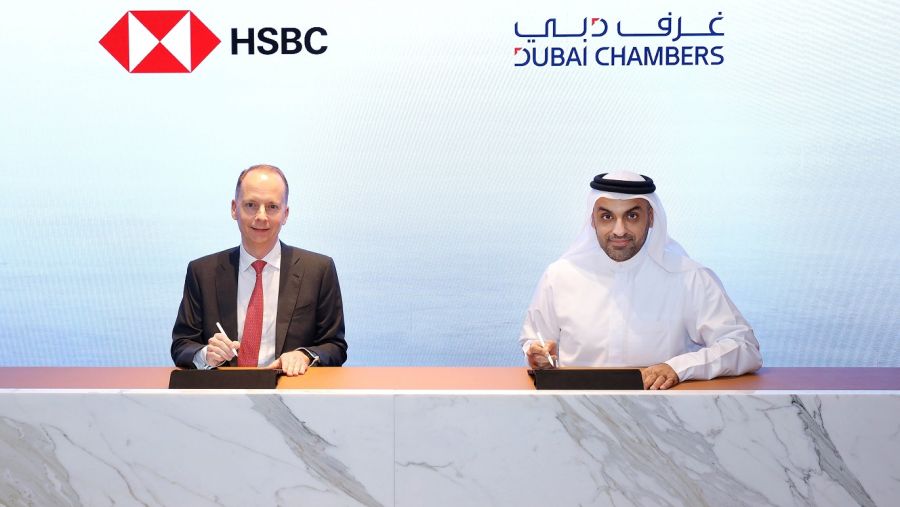 غرف دبي توقع مذكرة تفاهم مع بنك "HSBC" لتعزيز توسع  الشركات محلياً وعالمياً 