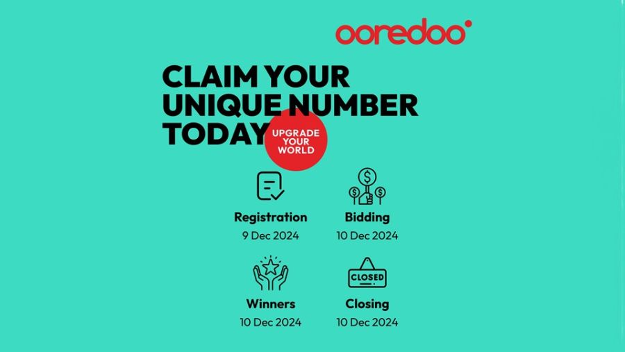 تميّز برقمك: Ooredoo تعيد إطلاق مزادها الخيري للأرقام المميزة