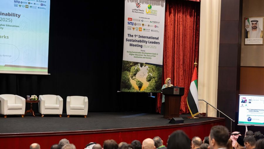 جامعة أبوظبي تفتتح فعاليات الملتقى الدولي الأول لقادة الاستدامة