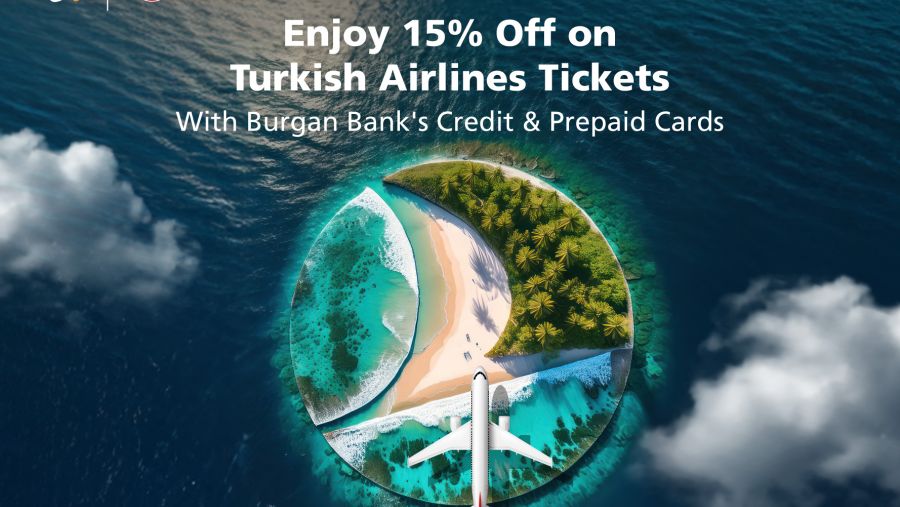 بنك برقان يعلن عن خصم حصري لمدة عام كامل بالتعاون مع الخطوط الجوية التركية