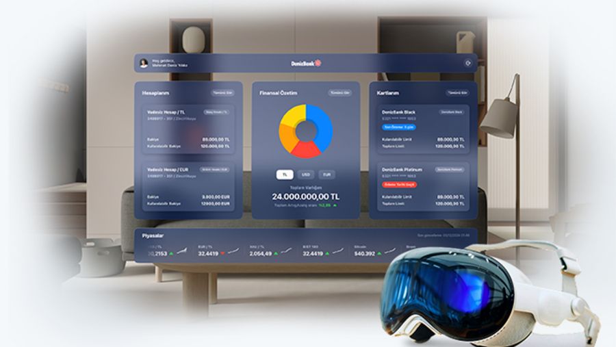 MobilDeniz يصبح أول تطبيق بنكي مندمج مع جهاز Apple Vision Pro في Türkiye