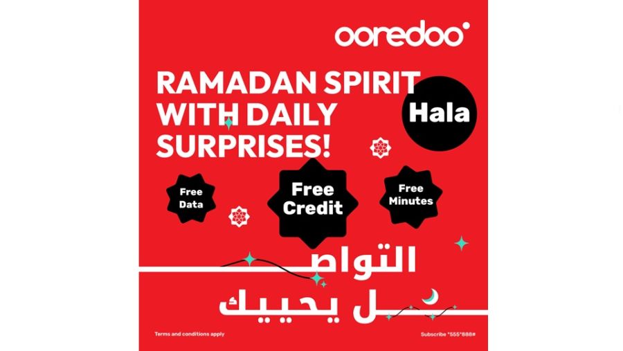  40 يومًا و40 مفاجأة ... و100% سعادة! تستقبل Ooredoo الشهر الفضيل بروح العطاء، مع عروض Ooredoo اليومية والتي تعود من جديد لتمنح عملاء باقات هلا للدفع المسبق 40 يومًا من الهدايا والمفاجآت المجانية! فعلى مدار شهر رمضان المبارك وعيد الفطر السعيد، سيكون بإمكانهم الاستمتاع بمكافآت يومية حصرية تزيد من متعة التواصل وتضفي مزيدًا من البهجة على أيامهم.   رمضان هو وقت التواصل ومشاركة أحلى اللحظات مع أحبائنا، وعروض Ooredoo اليومية ستجعل كل ذلك أسهل من أي وقت مضى، حيث تمكن العملاء من الاستمتاع يوميًا بمفاجآت رائعة، تشمل