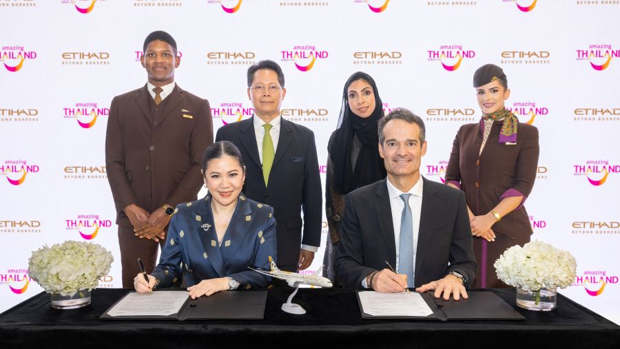 الاتحاد للطيران توقع مذكرة تعاون مع هيئة السياحة في تايلاند