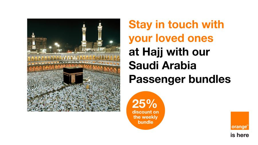 Orange Jordan Announces Updates to Saudi Passenger Roaming Bundles for Hajj Season
