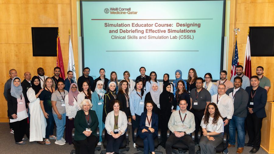 وايل كورنيل للطب - قطر تستضيف دورة عن المحاكاة في التعليم