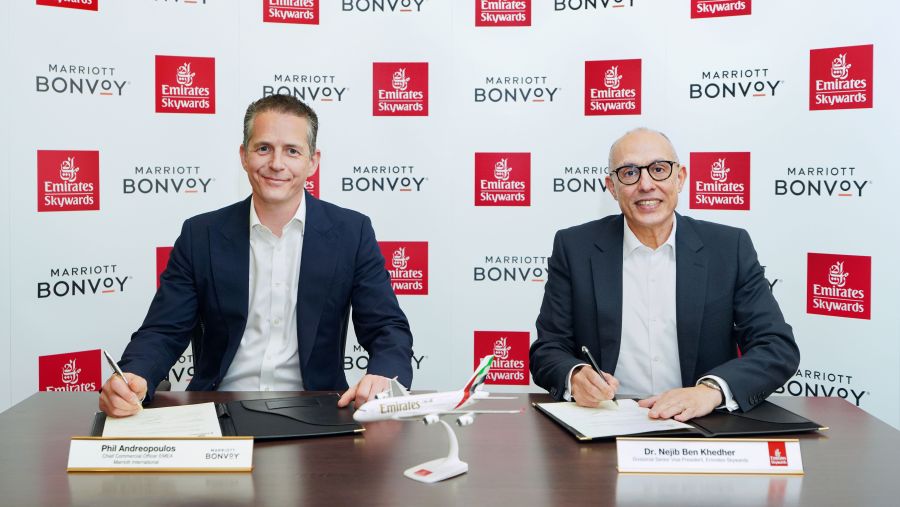 سكاي واردز طيران الإمارات يعزز شراكته مع ماريوت بونفوي لتقديم المزيد من المكافآت للأعضاء