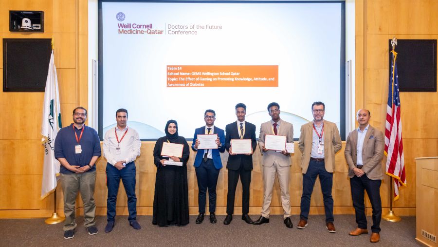 طلاب المرحلة الثانوية يشاركون في مؤتمر أطباء المستقبل في وايل كورنيل للطب - قطر
