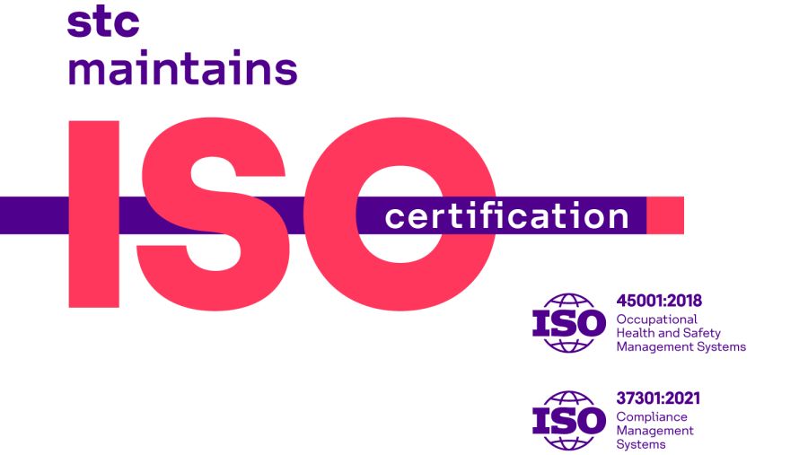 stc تحصد شهادة الايزو في الصحة والسلامة والحوكمة
