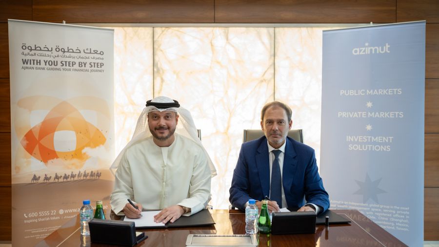 مصرف عجمان يوقّع اتفاقية توزيع مع شركة "أزيموت (DIFC) " لتوسيع نطاق استثمار العملاء في أدوات الدخل الثابت